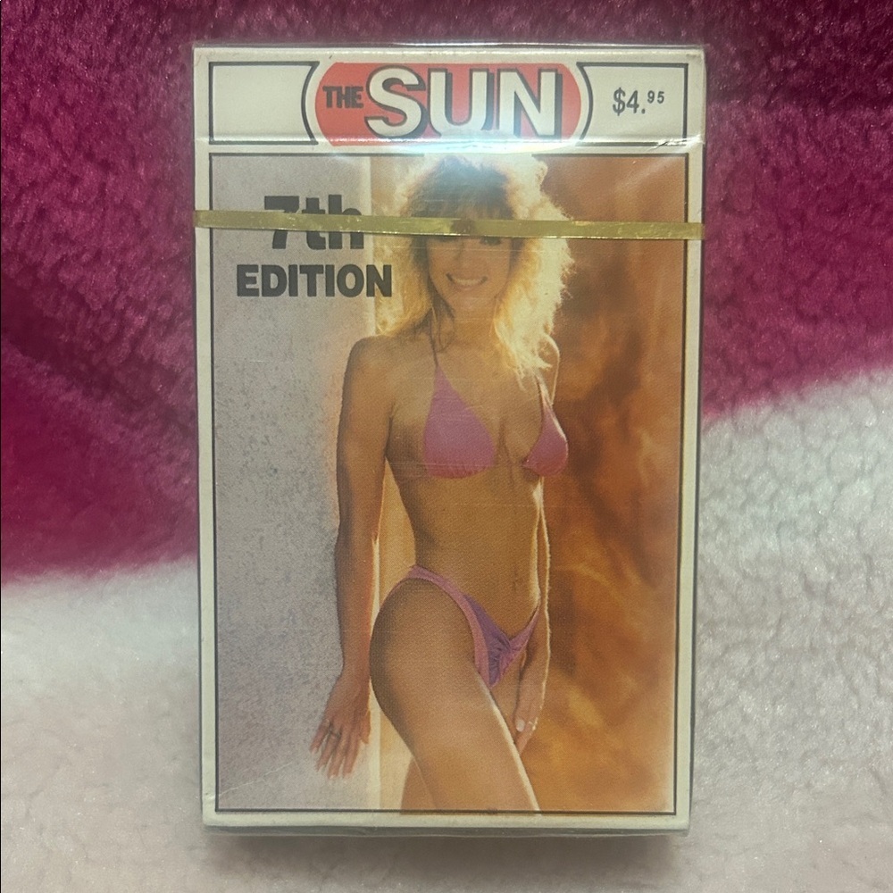 80’s Sunshine Vintage girl playing cards 7th Edition The Sun